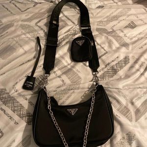 2005 Prada re-edition black nylon bag